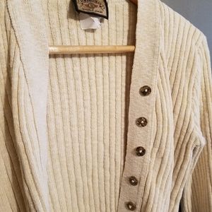 100% cotton 80s Vintage Knit Cardigan